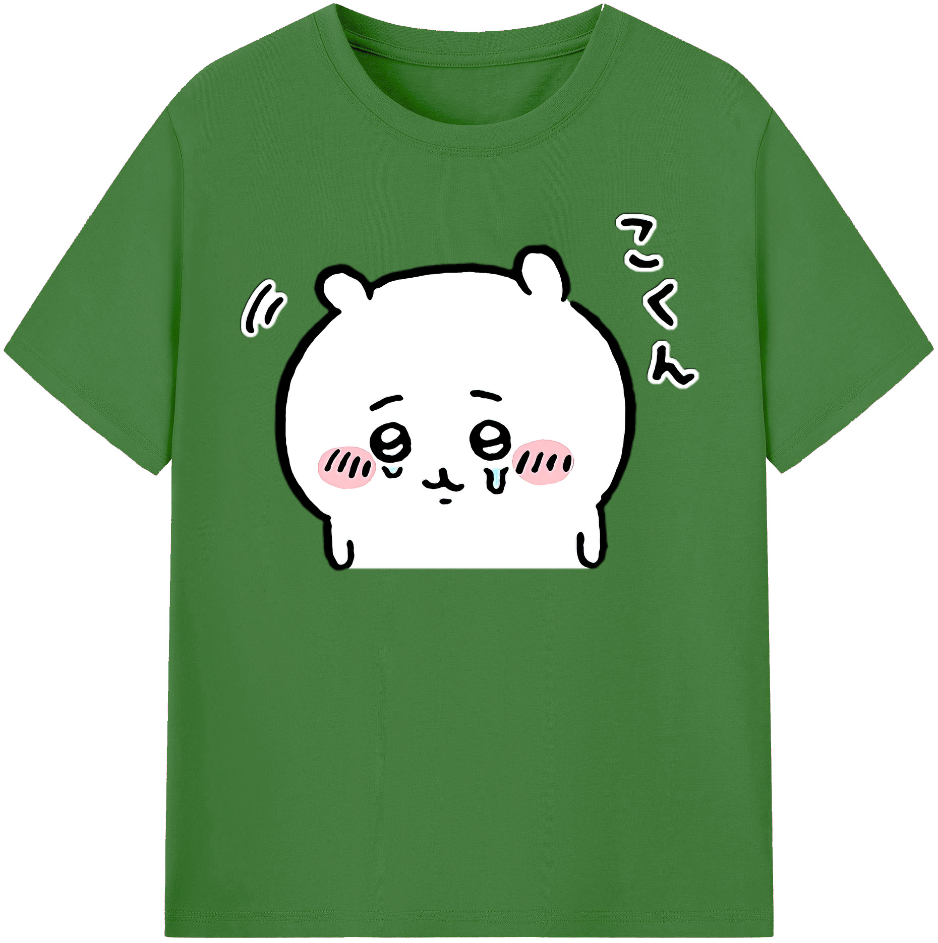 （画像用） ちいかわ ちいかわ Chii-kawa chiikawa レディースカジュアルプリントTシャツ（綿100％）